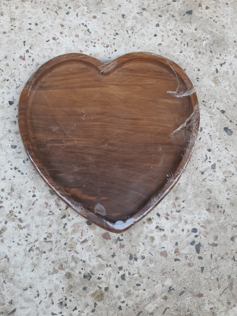 Handmade Egyptian Wooden Heart Plate