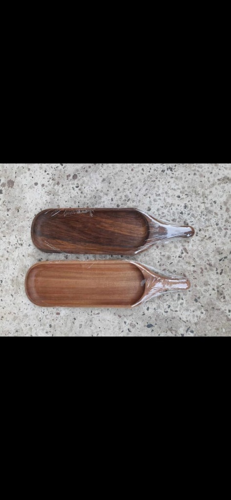 Handmade Egyptian Wooden Serving Tray Set of 2