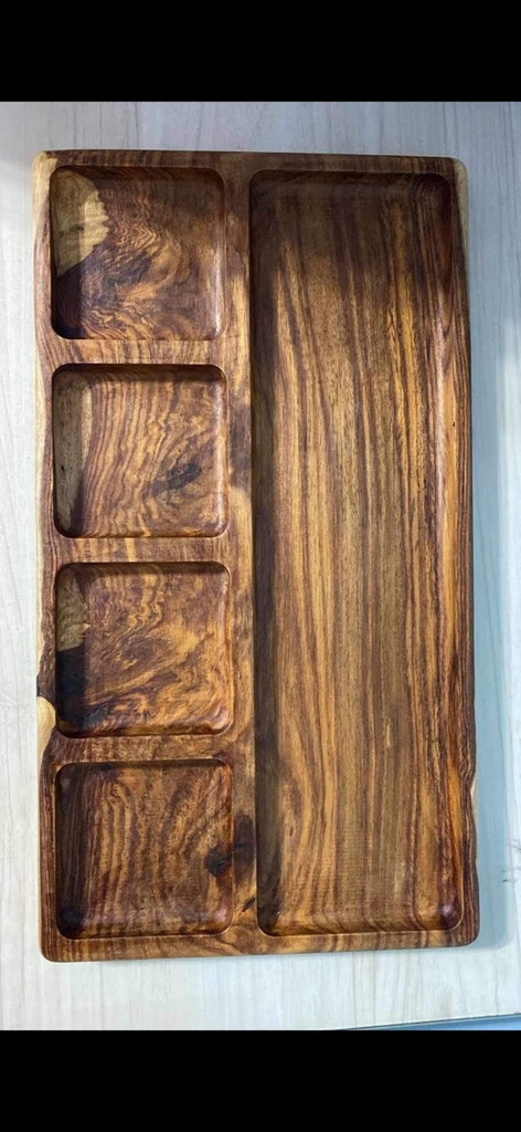 Handmade Egyptian Wooden Serving Tray