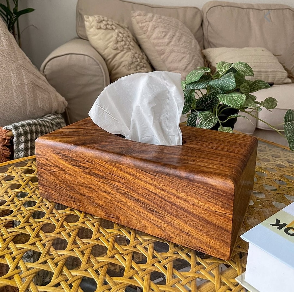 Luxury Handmade Wooden Tissue Holder - Egyptian Home Decor