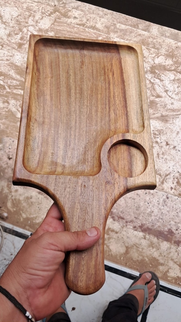 Handmade Egyptian Wooden Serving Tray